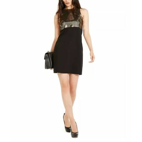 NEW!  Michael Kors Sequin Bodice mini Dress, Size XS - Picture 4 of 16